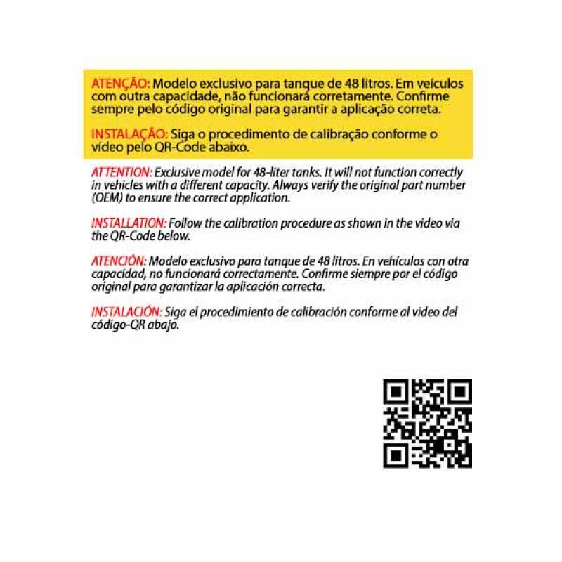 Sensor de Nível de Combustível