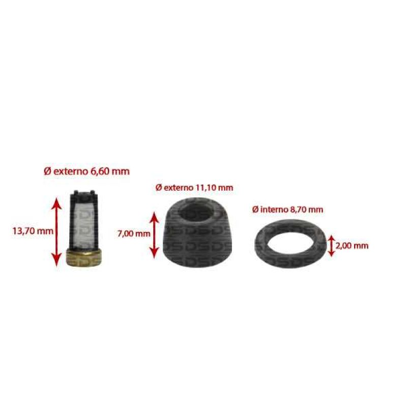 Kit de Filtros para Bico Injetor 