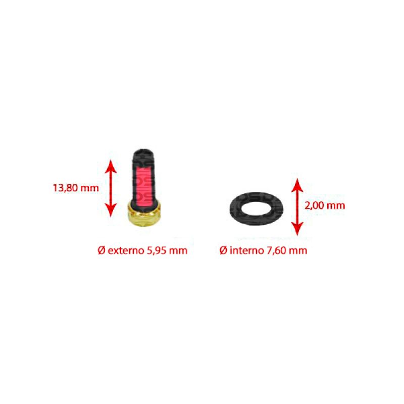 Kit de Filtros para Bico Injetor 