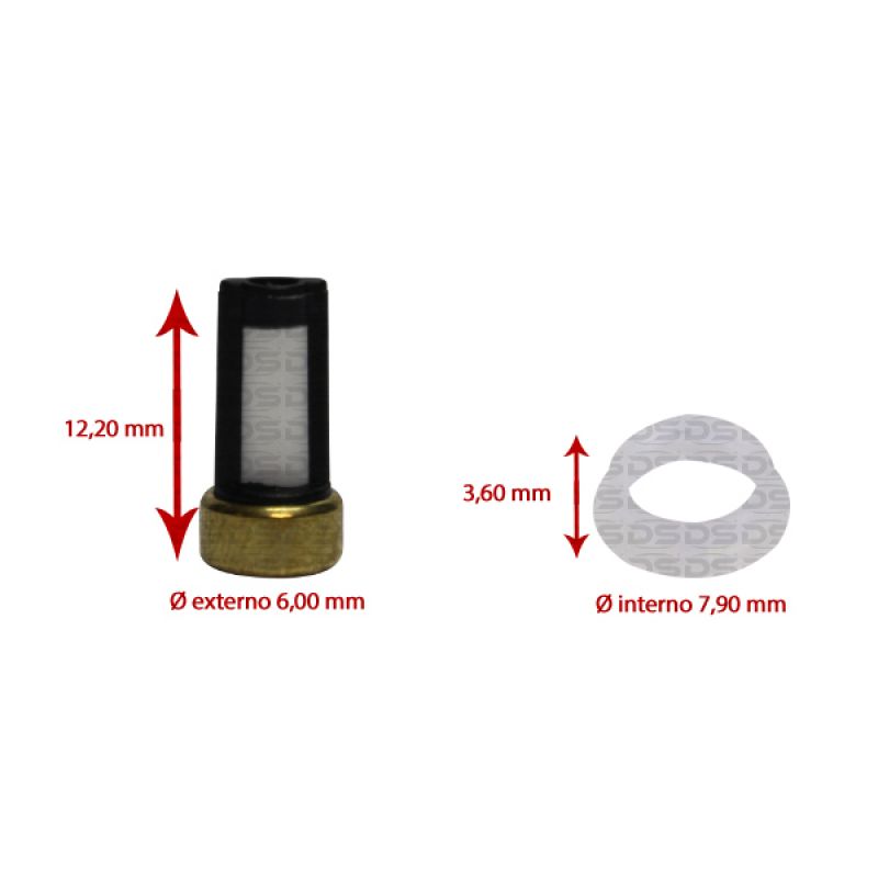 Kit de Filtros para Bico Injetor 
