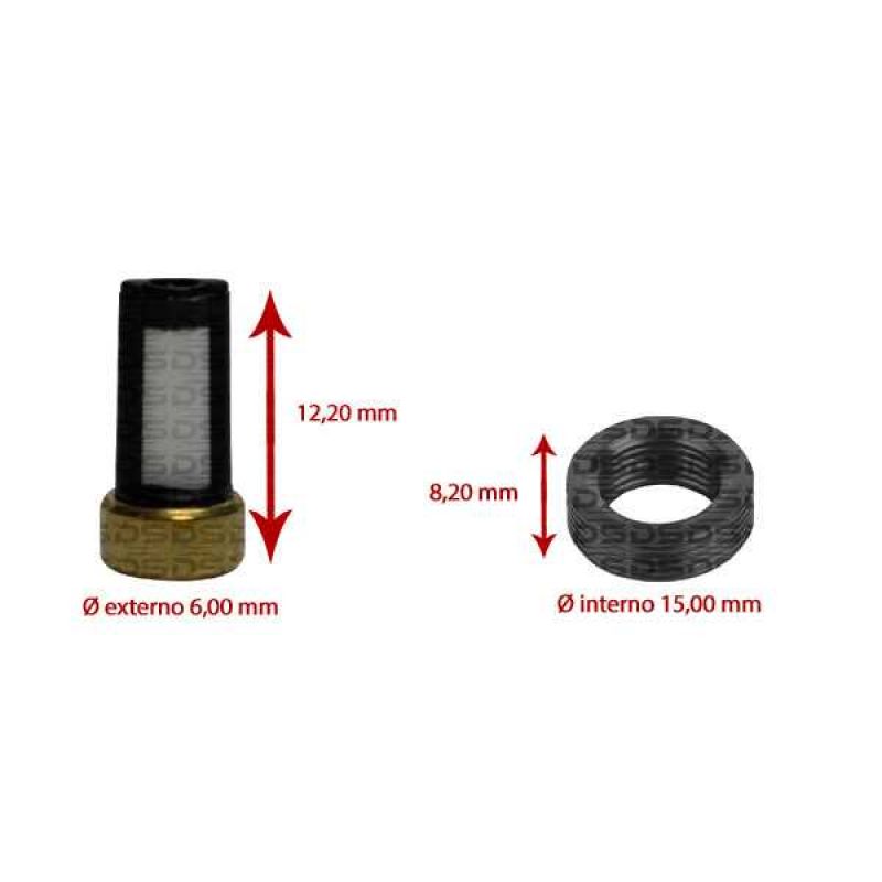Kit de Filtros para Bico Injetor 